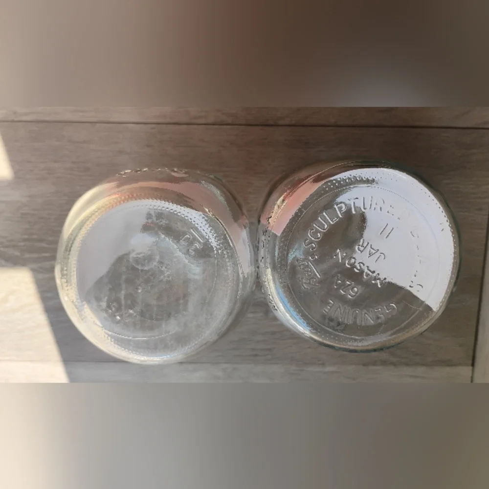 Vintage Mason Quarts Clear Glass Jars Bicentennial Celebration 1976 Liberty Bell